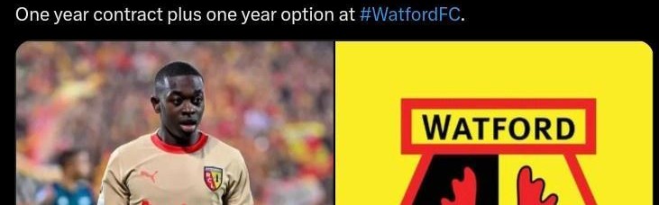 罗马诺：沃特福德将签下自由球员南帕里斯-门迪，周三完成体检